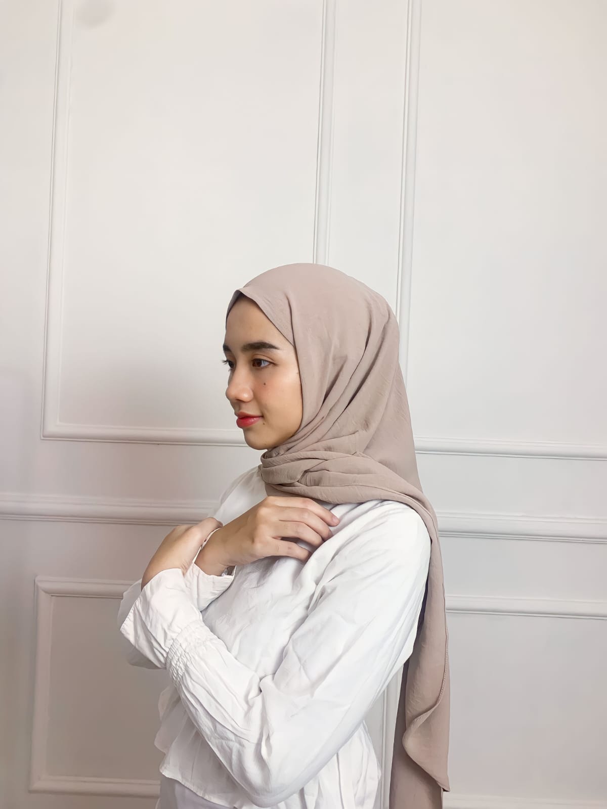 Instan Hijab Khaki Rp.50.000